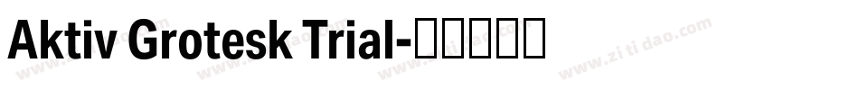 Aktiv Grotesk Trial字体转换